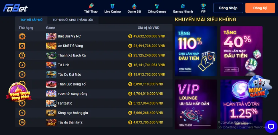 Tìm kiếm kèo cược giá trị tại G7WIN